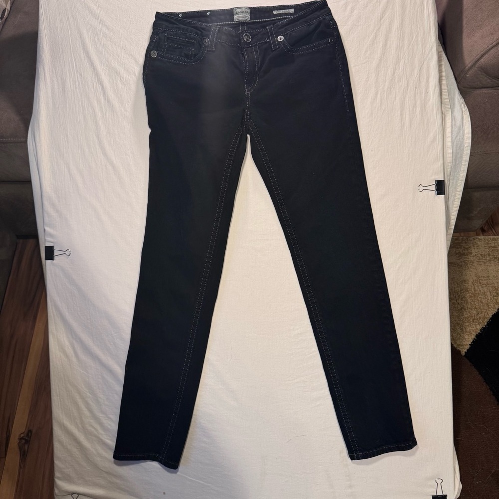 ANONAME Giselle Slim Curvy Low Rise Black  Stretch Jeans Sz 28